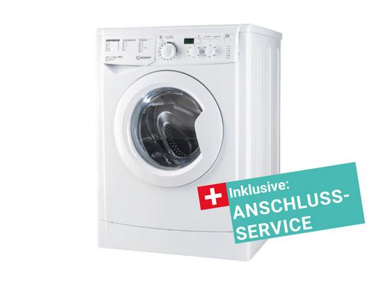 Indesit Waschmaschine EWD 61052 W EU/1 inkl. Service - Weiß, KONVENTIONELL, Kunststoff (59,5/85/51,7cm) - Indesit