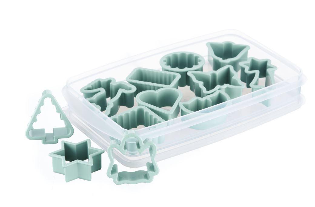 Ausstechform In Aufbewahrungsbox - Transparent/Magenta, KONVENTIONELL, Kunststoff (14/3,5/23cm)