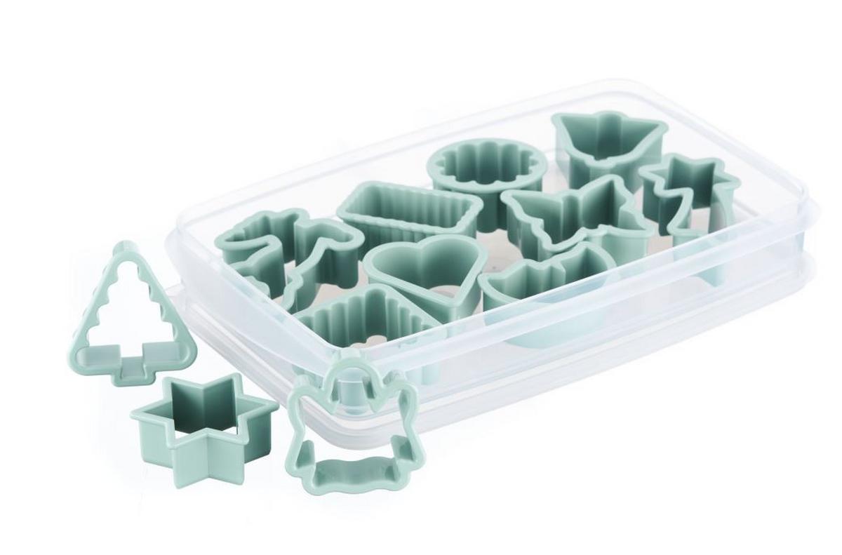 Ausstechform In Aufbewahrungsbox - Transparent/Magenta, KONVENTIONELL, Kunststoff (14/3,5/23cm)