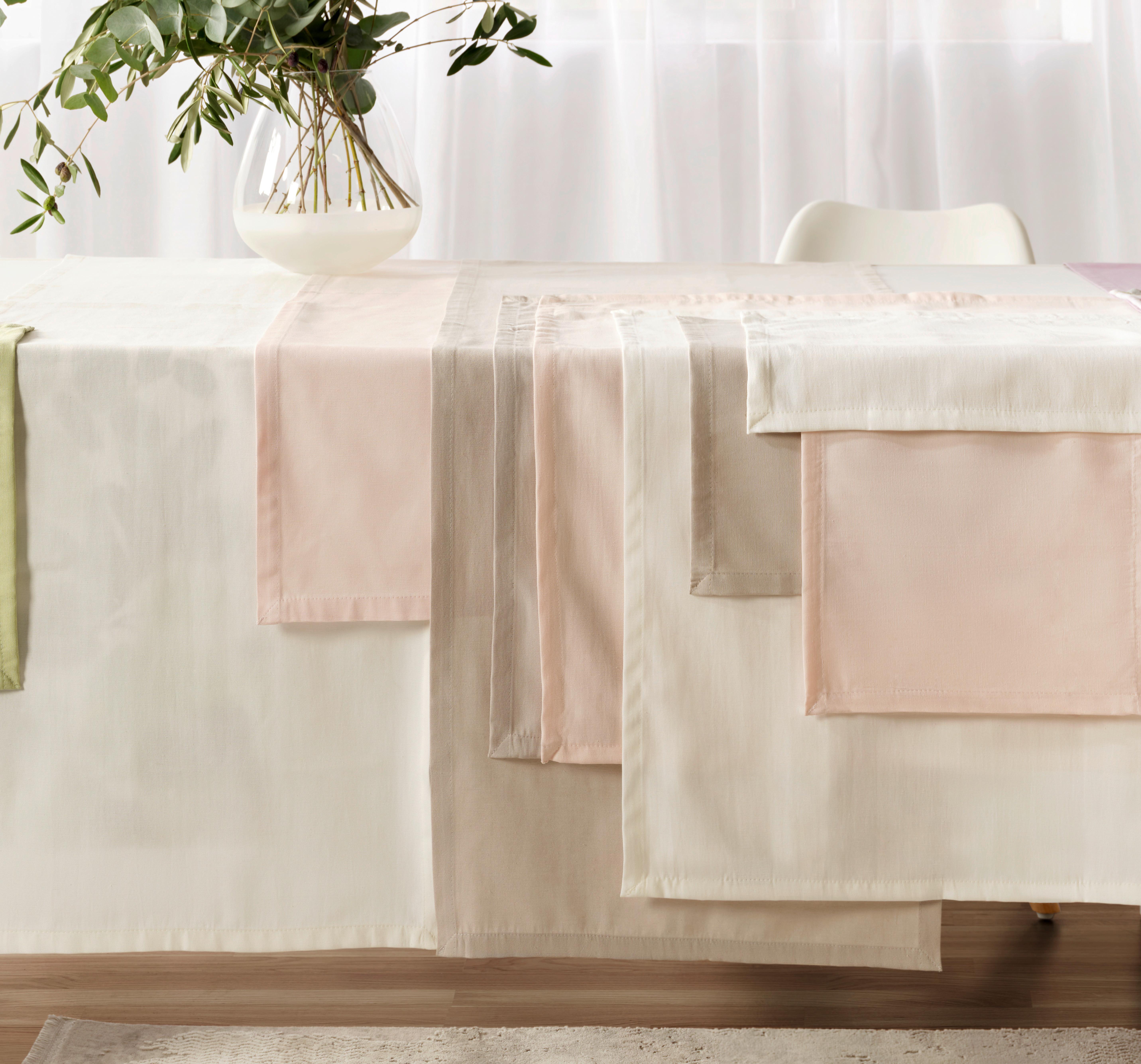 ÚZKY OBRUS Steffi ca. 45x150cm - prírodná farba, Konventionell, textil (45/150cm) - Mömax