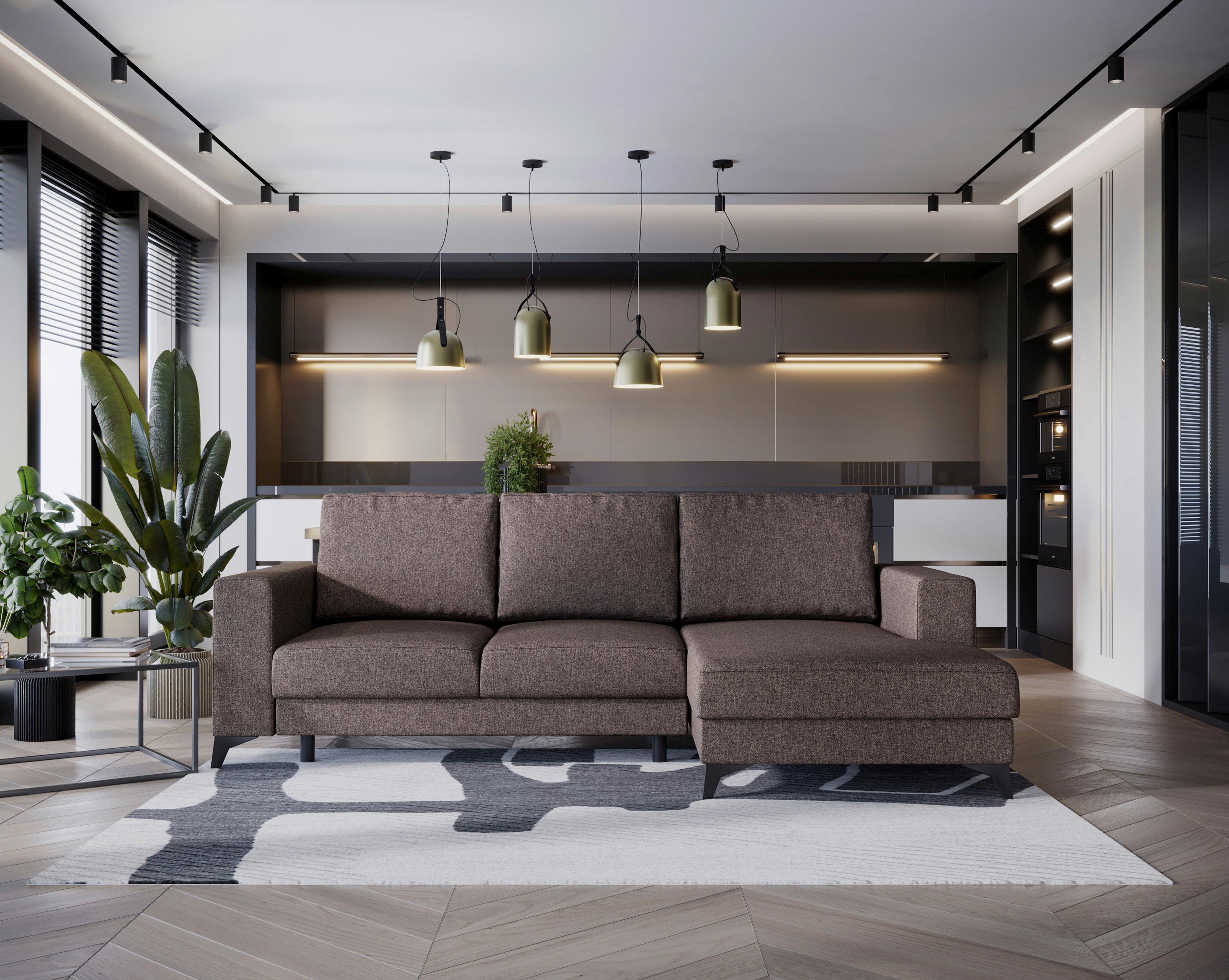 Harvey Braun S: 244x156 Cm - Schwarz/Braun, Design, Textil (244/156cm) - Livetastic