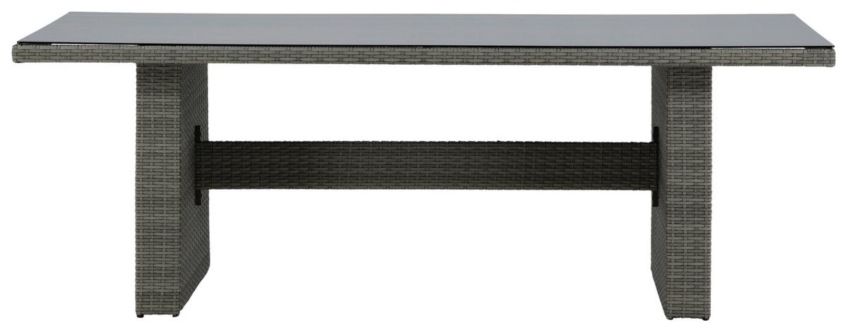 Gartentisch Padova Kunststoff L 200 cm - Grau, KONVENTIONELL, Kunststoff (200/100/74cm) - Gardenson