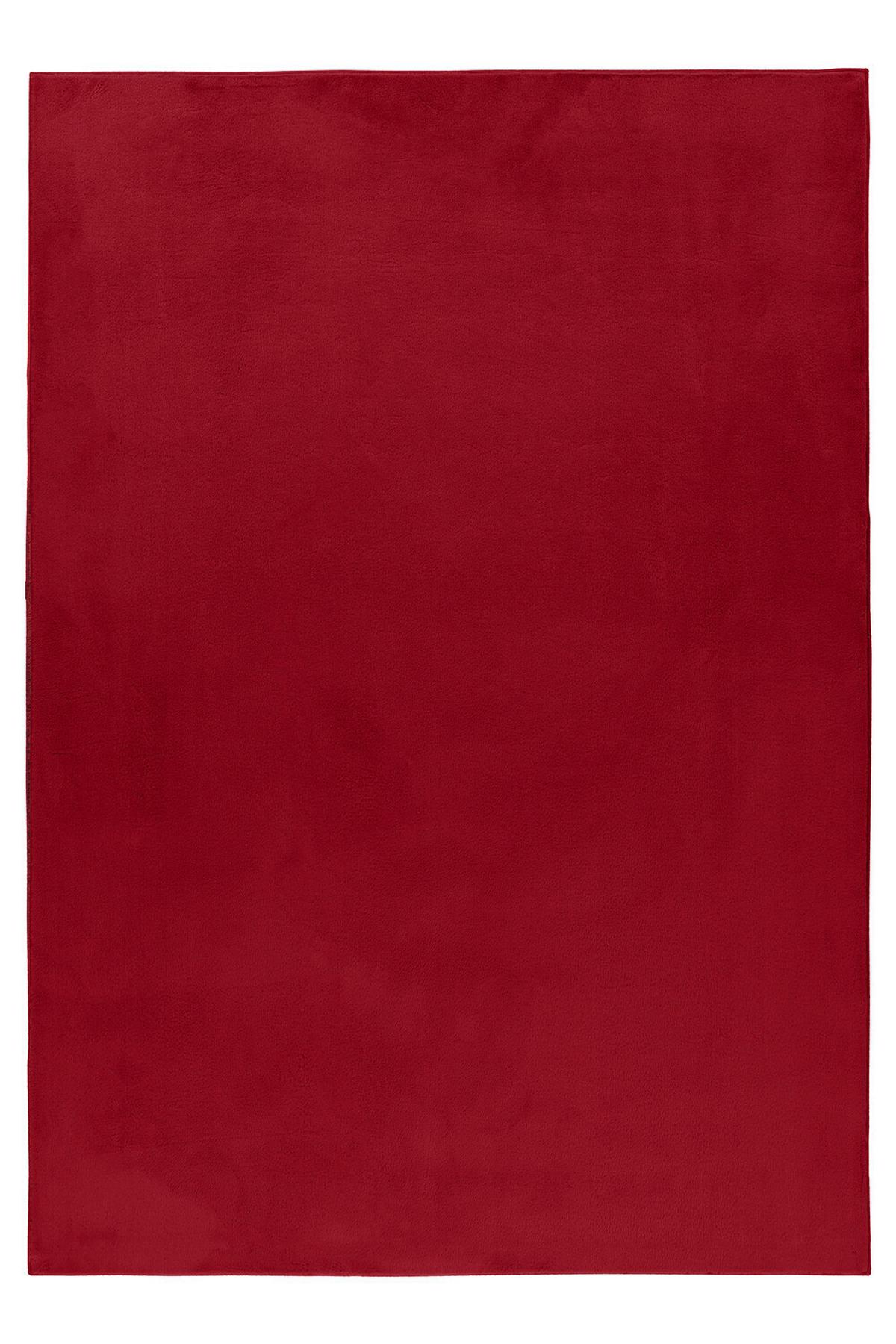 Hochflorteppich, Rot, F: 20mm Pouffy - Rot, Basics, Textil (80/150cm)