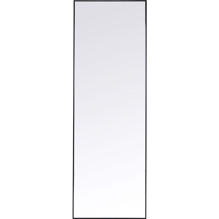 Wandspiegel Bella - Schwarz, Design, Glas/Metall (30/130/3cm) - Kare-Design