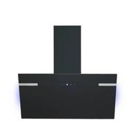 Kopffreihaube Respekta Solea Metall/Glas Schwarz B: 90 cm - Schwarz, Trend, Glas/Metall (90/76,4-114,4/38,2cm) - Respekta
