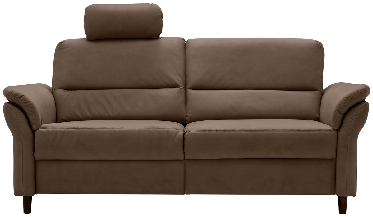 3-Sitzer-Sofa Cavoli, Braun L B: 192 cm - Schwarz/Braun, MODERN, Textil (192/90/89cm) - Livetastic