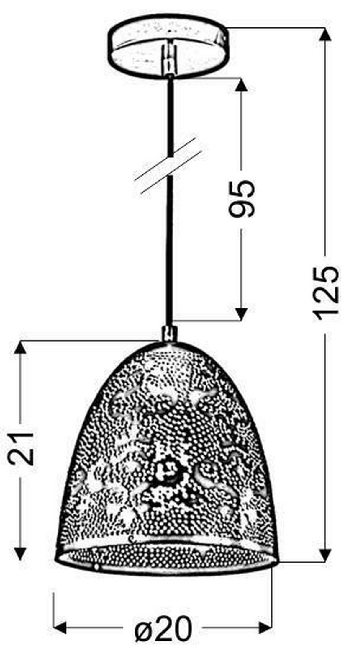 Pendelleuchte 31-70340 Bene - Weiß, Design, Metall (20/20/125cm)