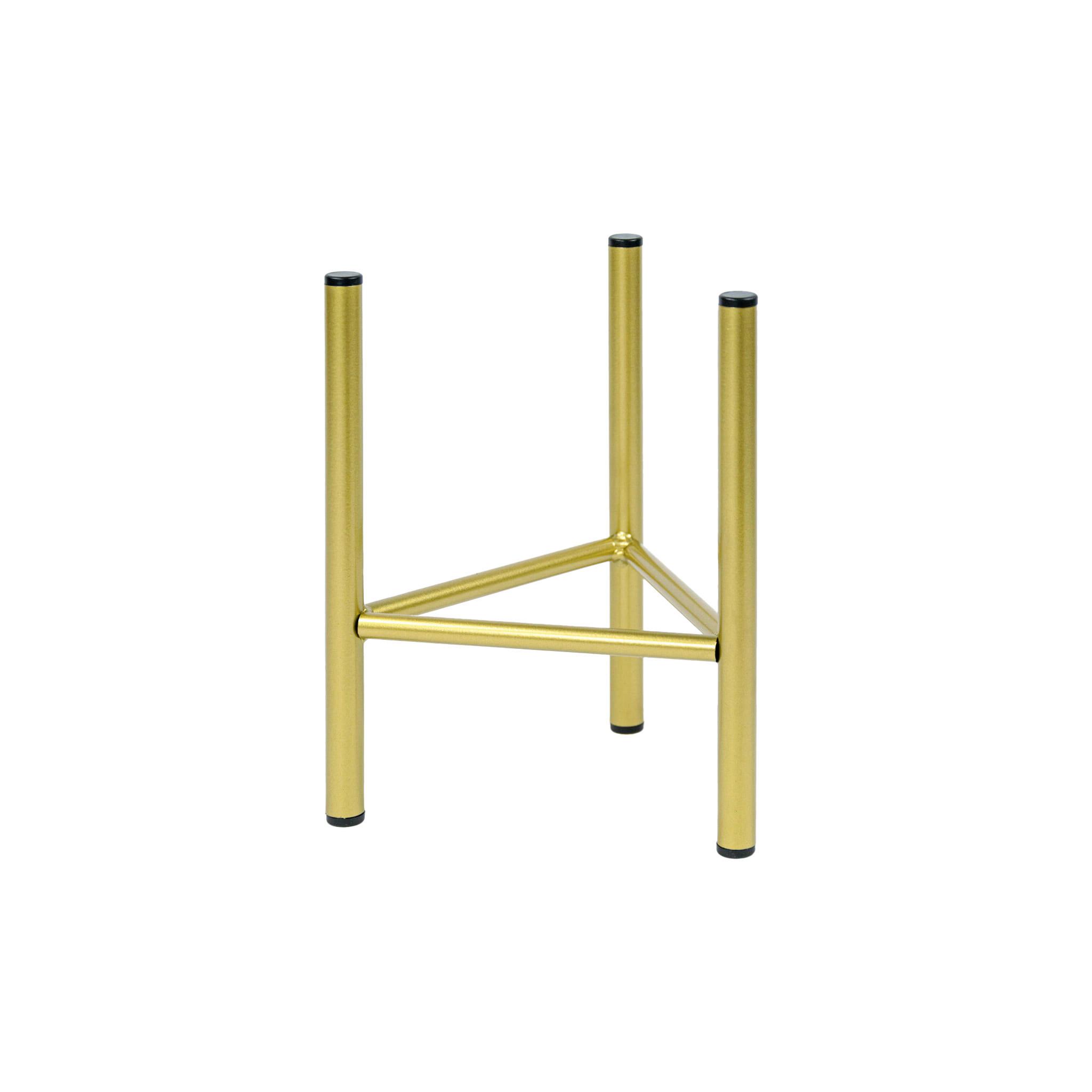 Blumenständer Aluminium Gold- Farben Bxhxt: 18x25x18 Cm - Goldfarben, Basics, Metall (18/25/18cm)