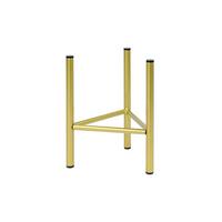 Blumenständer Aluminium Gold- Farben Bxhxt: 18x25x18 Cm - Goldfarben, Basics, Metall (18/25/18cm)