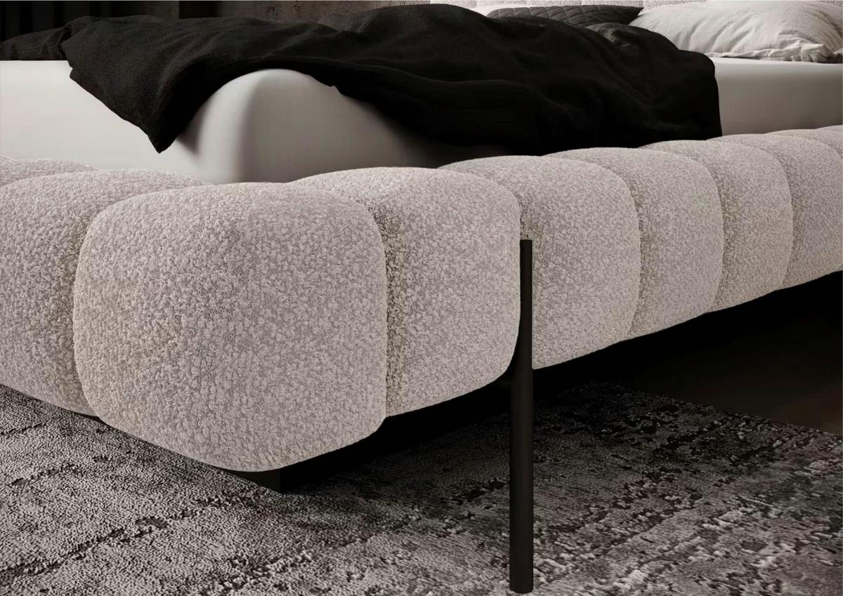 Polsterbett Magenta Beige Lf: 180x200 Cm - Schwarzbraun/Beige, MODERN, Holz (180/200cm) - MID.YOU