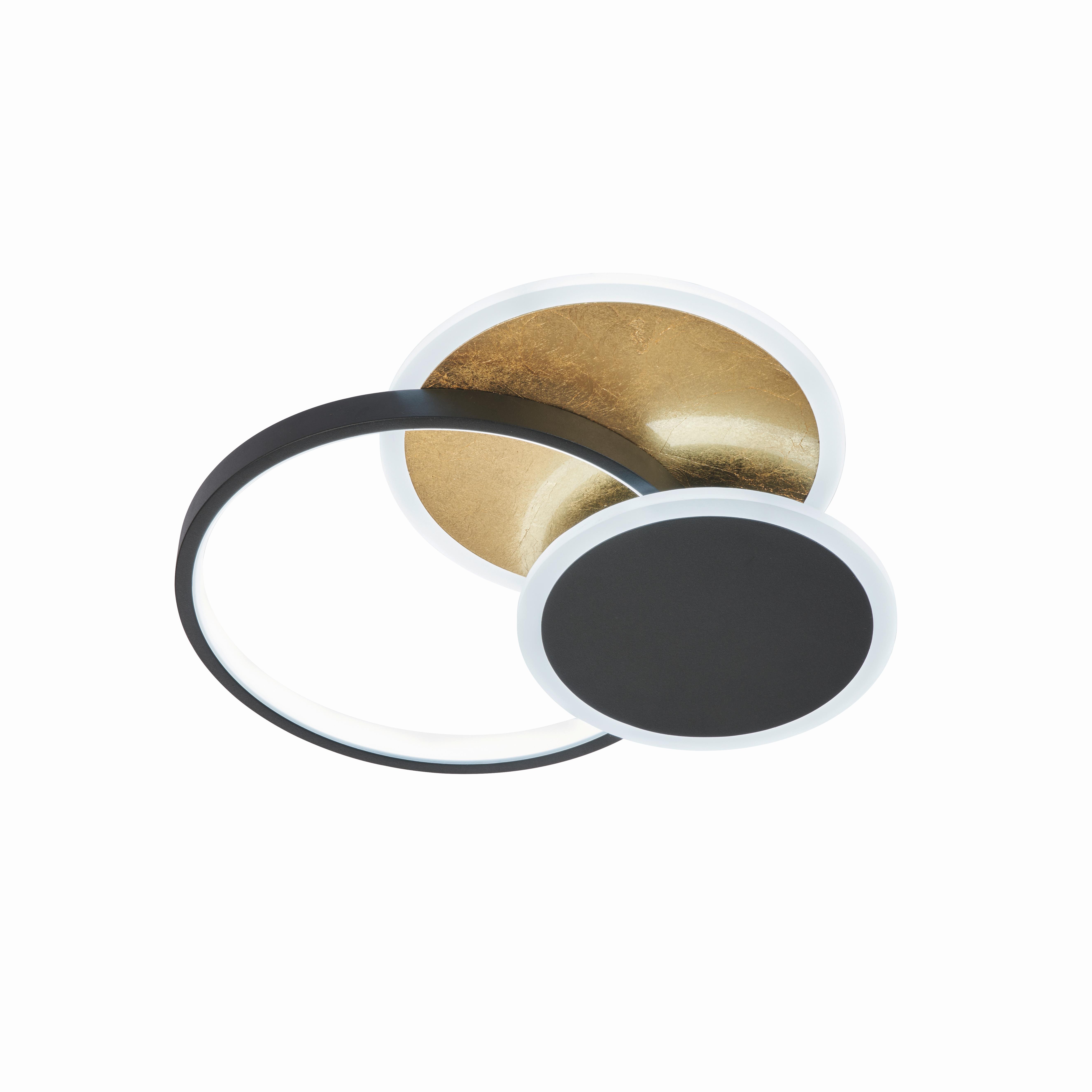 Led-deckenleuchte 21480 Tomo - Schwarz, Design, Metall (40cm) - Fischer & Honsel