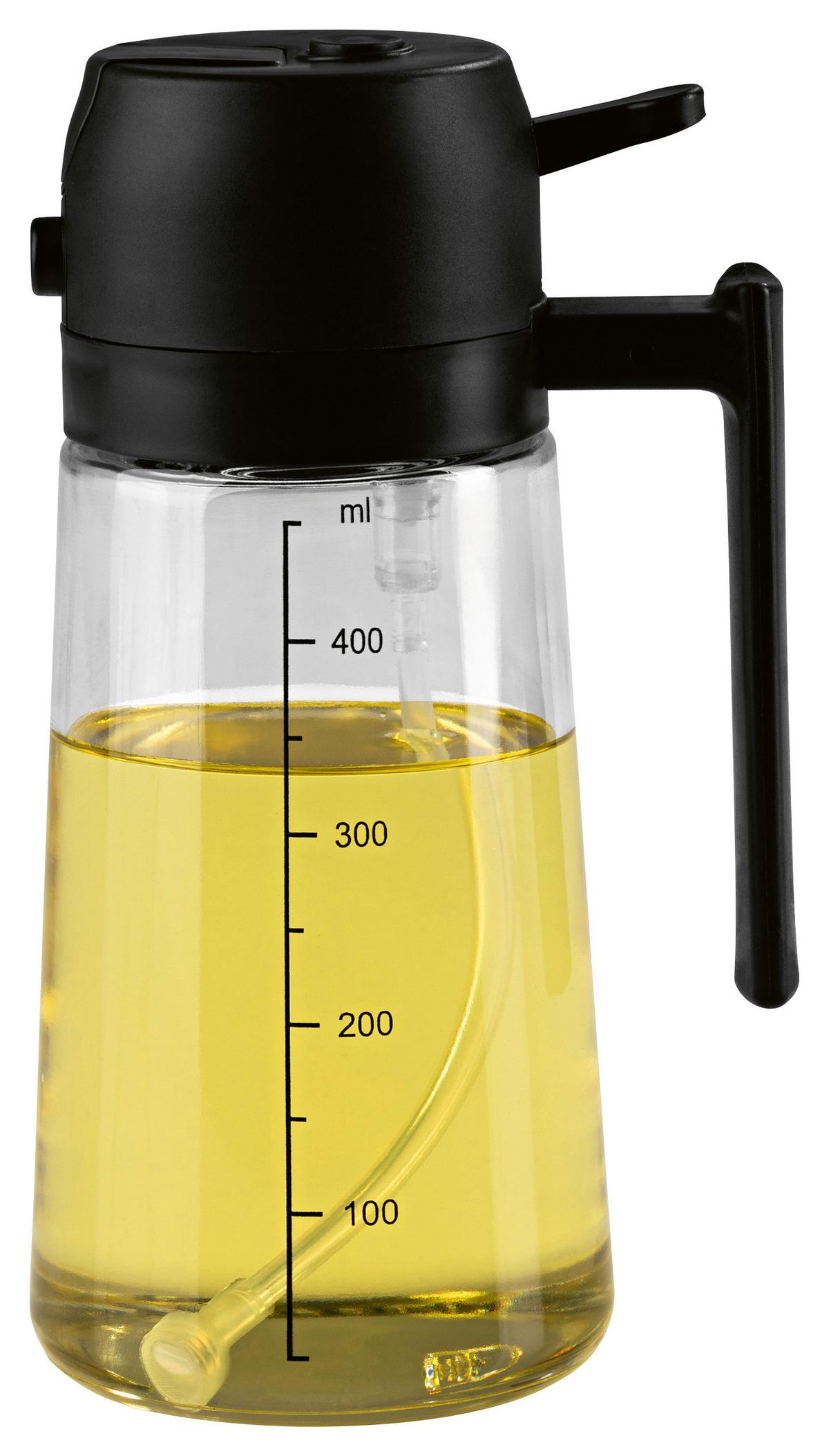 ÖLSPRÜHER GOURMETMAXX-470ML - Transparent, KONVENTIONELL, Glas/Kunststoff