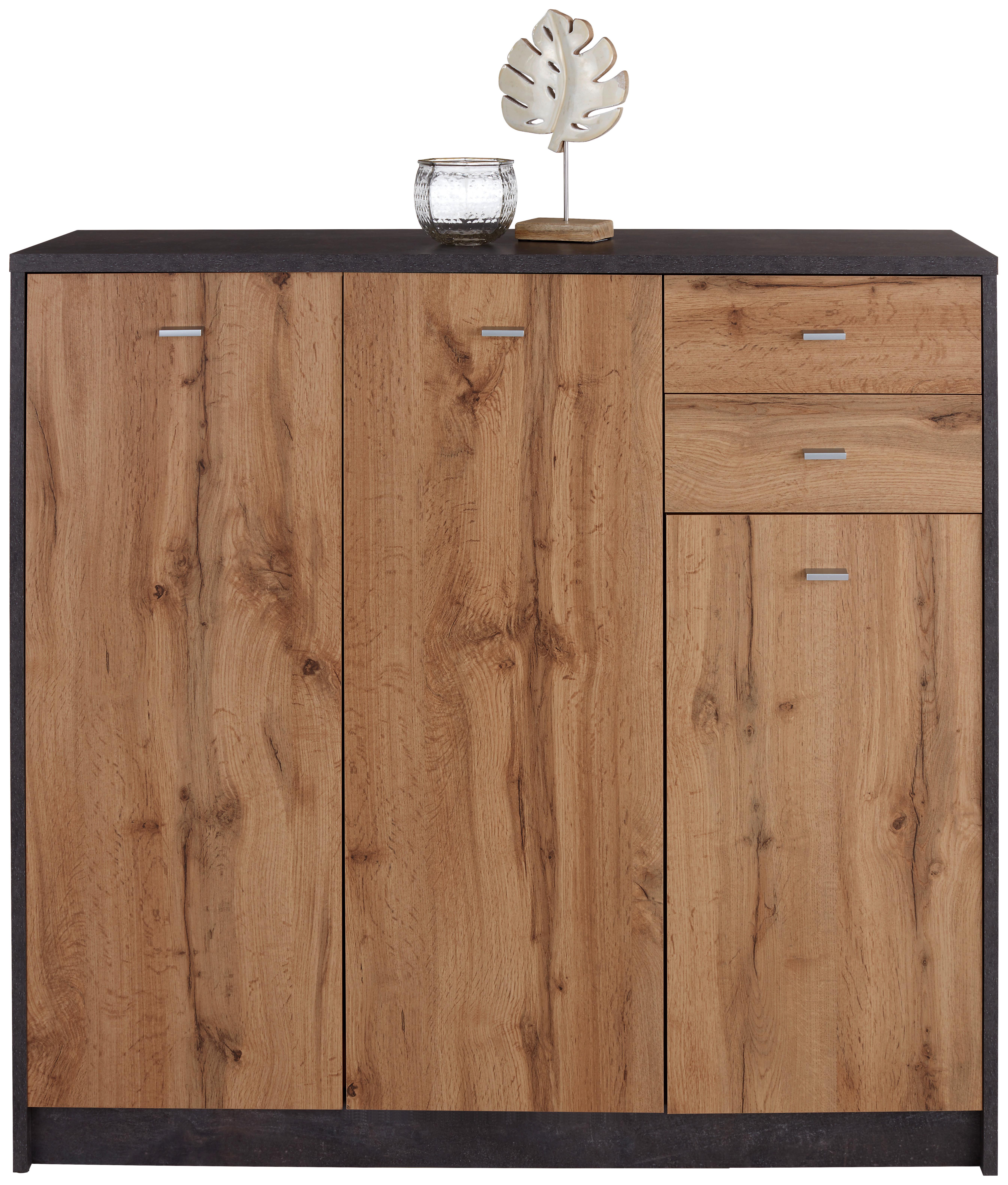 KOMODA 4-YOU YUK09 - barvy dubu, Moderní, kompozitní dřevo (109.1/111.4/34,6cm)