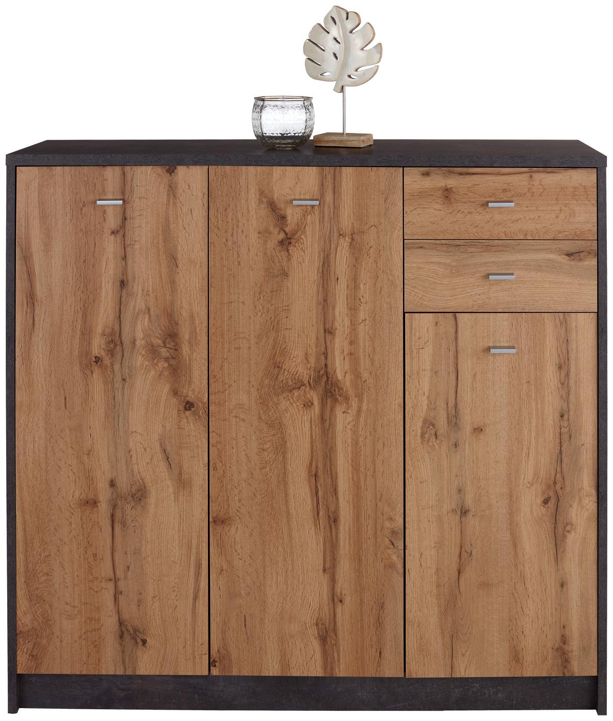 Komód 4-You 109/112 Cm - tölgyfa színű, Modern, faalapú anyag (109.1/111.4/34,6cm)