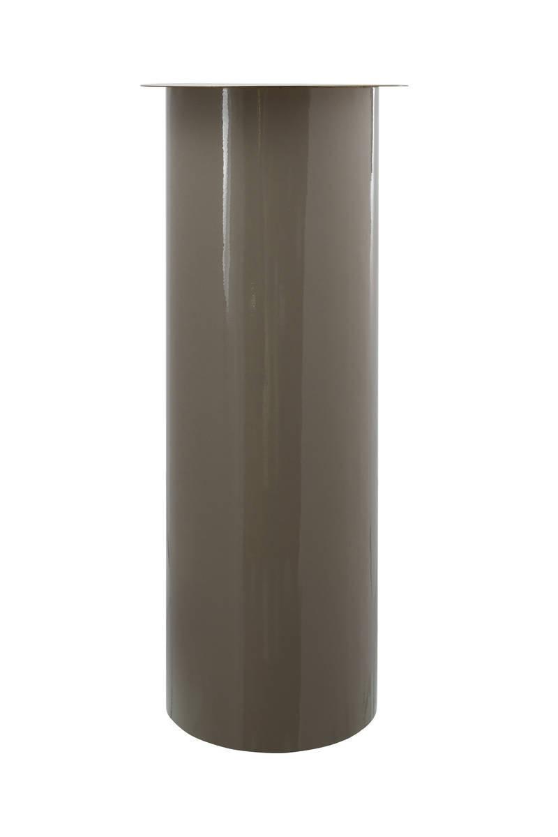 Kerzenständer Art Deco Eisen Taupe/goldfarben Für Boden - Taupe/Goldfarben, Trend, Metall (20/40/20cm) - Kayoom