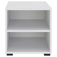 REGÁL UNIT-ELEMENTS MINI - čierna/biela, Modern, kompozitné drevo (45,6/44,8/40cm) - Ondega