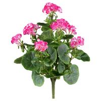 Kunstpflanze H: 40 Cm - Pink/Grün, Design, Kunststoff (40cm) - P & B