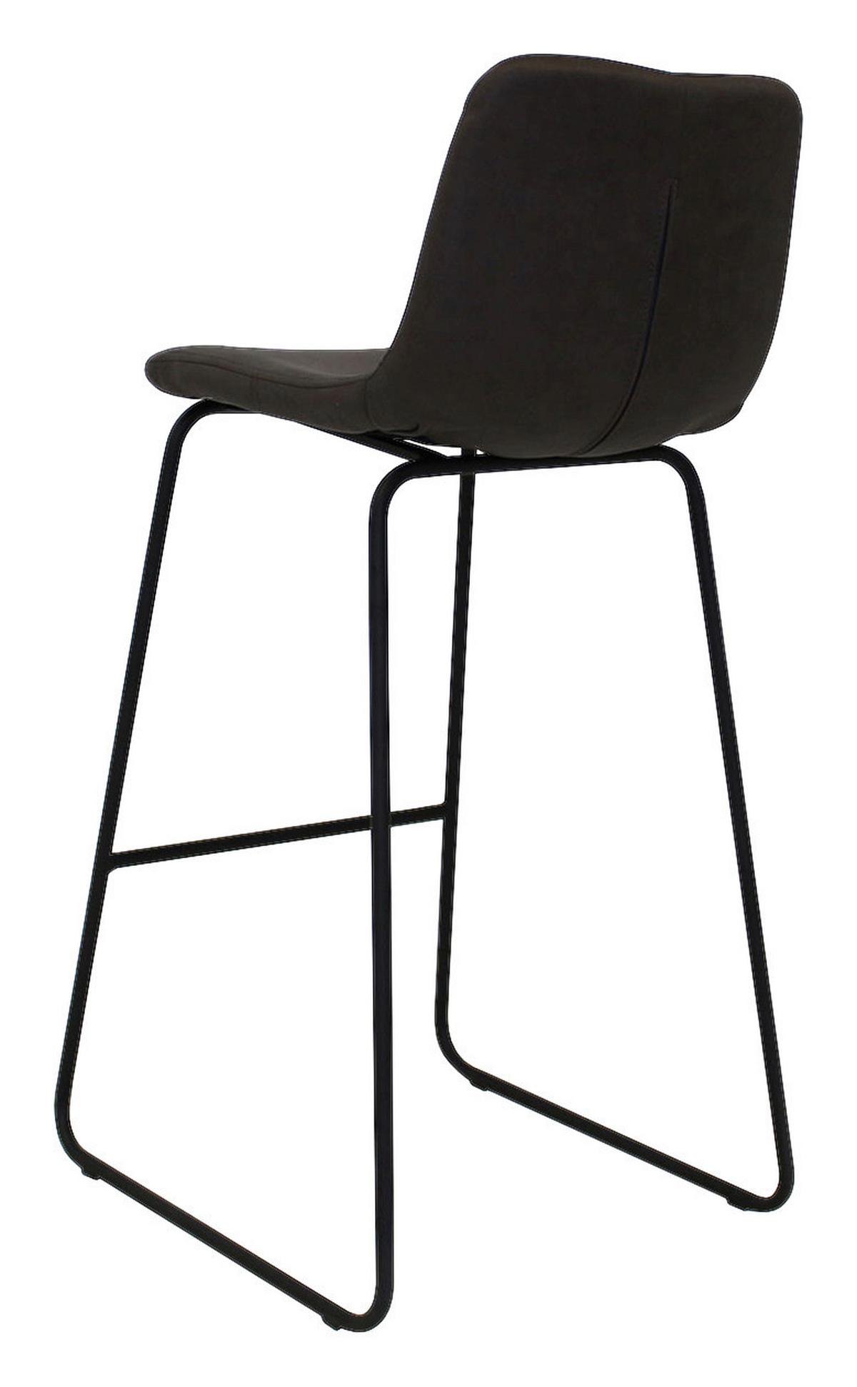 Barhocker-Set Byron - Anthrazit/Schwarz, LIFESTYLE, Kunststoff/Metall (48/102/54cm) - MID.YOU