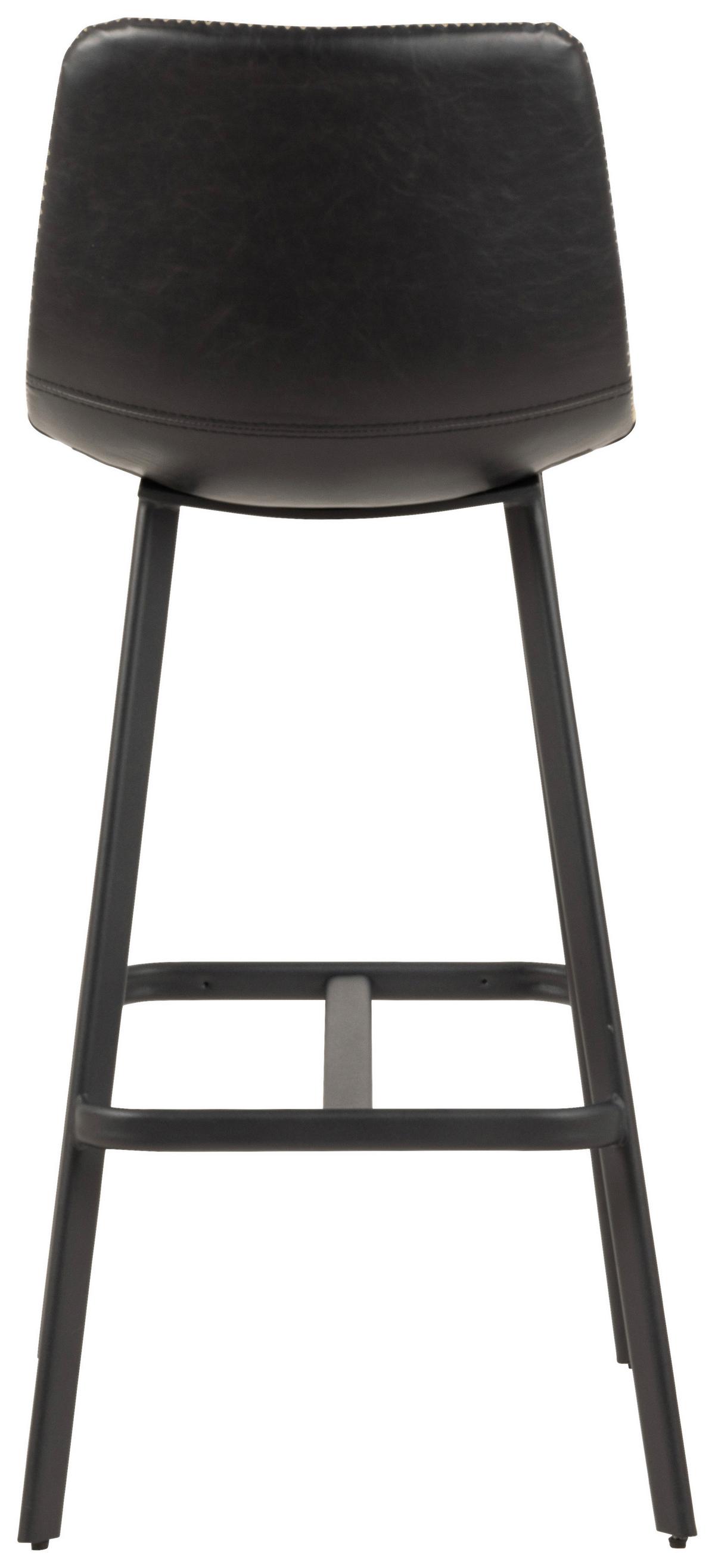 BAROVÁ ŽIDLE OREGON - černá/krémová, Trend, kov/textil (46,5/103/50cm)