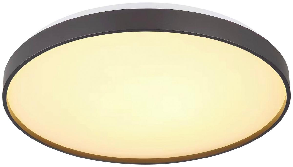 Led-deckenleuchte Luka - Anthrazit/Opal, MODERN, Kunststoff/Metall (48cm) - Luca Bessoni