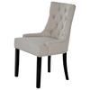 Stuhl Savik Devon Beige/schwarz B: 56 Cm - Beige/Schwarz, MODERN, Holz/Textil (56/62,5/91cm) - Livetastic