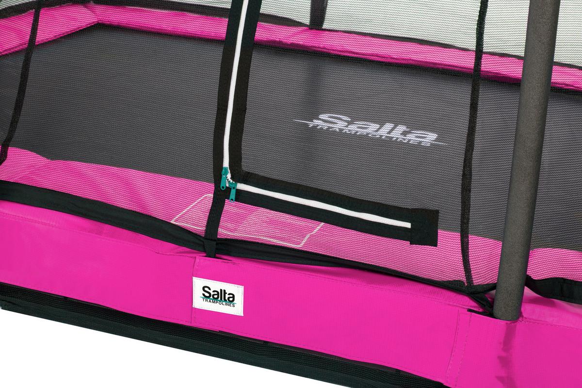 Trampolin Salta Comfort Edition Ground - Pink, Basics, Metall (214/153cm) - Salta