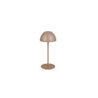 Akku-Tischleuchte Ortiz Cappuccino D: 9 cm - Cappuccino, Trend, Kunststoff (9/20cm)