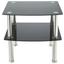 Beistelltisch Peter - Schwarz, MODERN, Glas/Metall (45/43/45cm) Beistelltisch Peter - Schwarz, MODERN, Glas/Metall (45/43/45cm)
