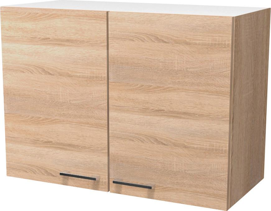 Kuchyňská Horní Skříňka Samoa H 80 - bílá/barvy dubu, Konvenční, kompozitní dřevo/plast (80/54/32cm)