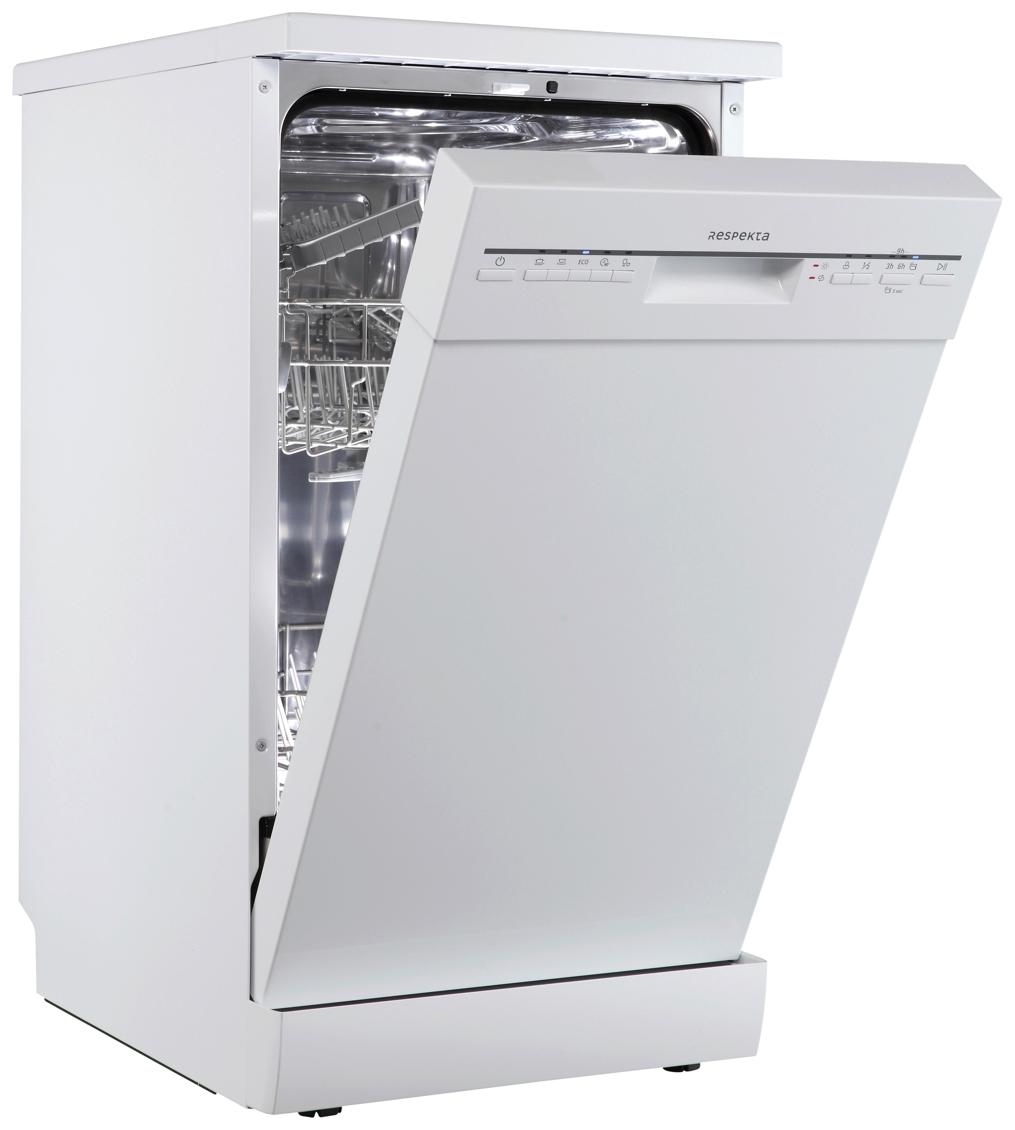 Geschirrspüler Weiß B: 44,8 Cm - Weiß, Basics, Kunststoff/Metall (44,8/84,5/60cm) - Respekta