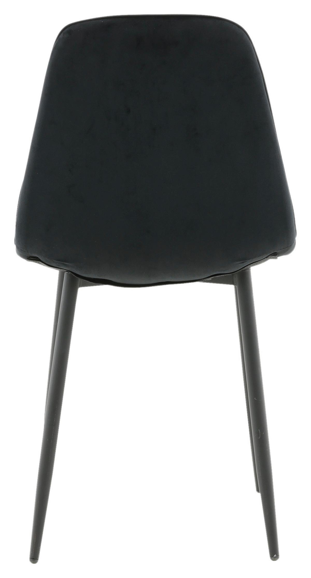 Stuhl-set Polar - Schwarz, Design, Textil/Metall (44/86/52cm) - Livetastic