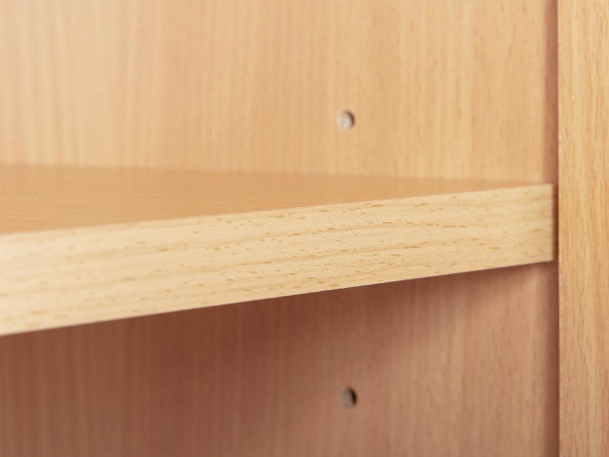 Mehrzweckschrank Vetra Buchefarben Dekor 70x189 cm - Buchefarben/Schwarz, Basics, Holzwerkstoff (70/189/34cm) - MID.YOU
