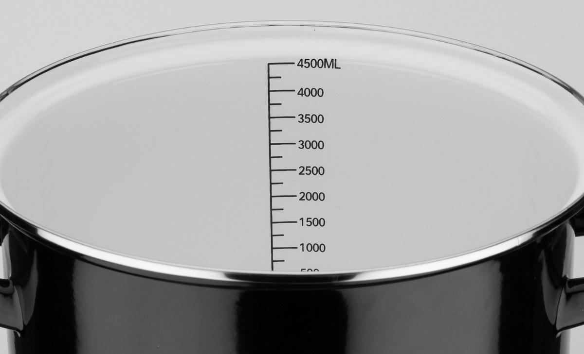 Gsw Kochtopfset Black & White Schwarz, 4-Teilig - Schwarz, Basics, Metall - GSW