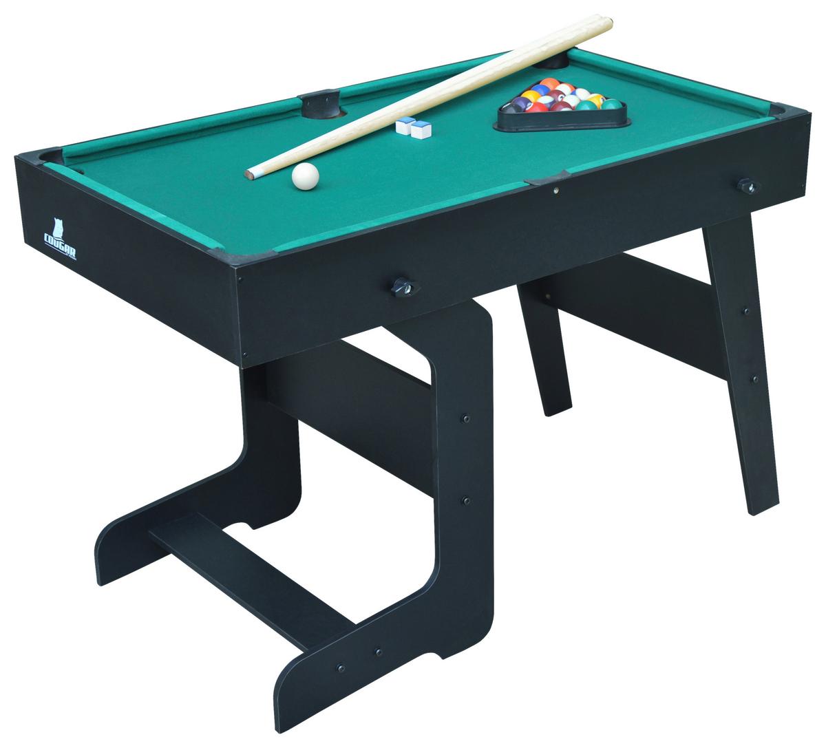 Multispieltisch Cougar All-In-One Schwarz B: 61 cm - Schwarz, KONVENTIONELL, Holz (61/81/119,00cm) - Ambia Garden