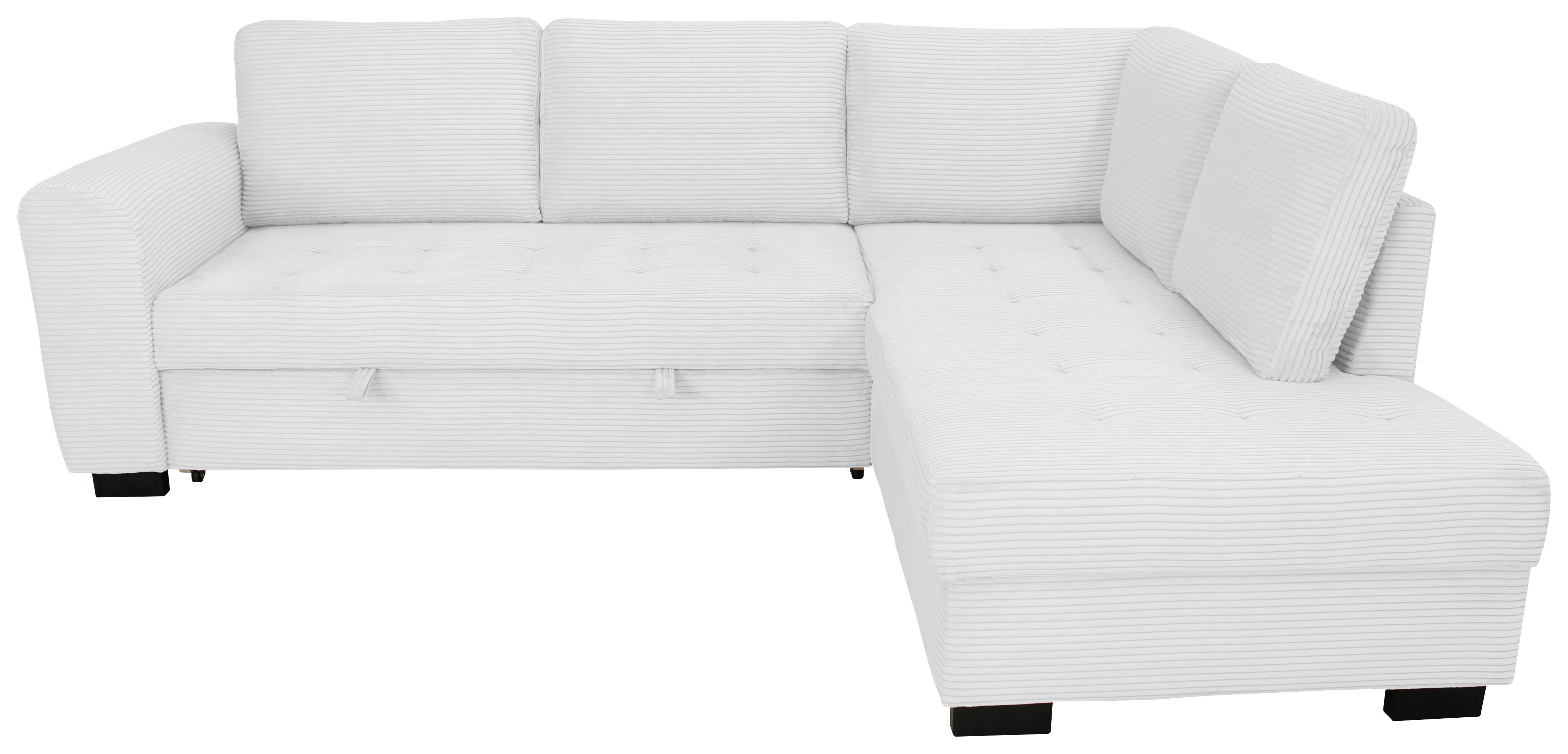 Ecksofa John Silberfarben S: 239x178 cm
