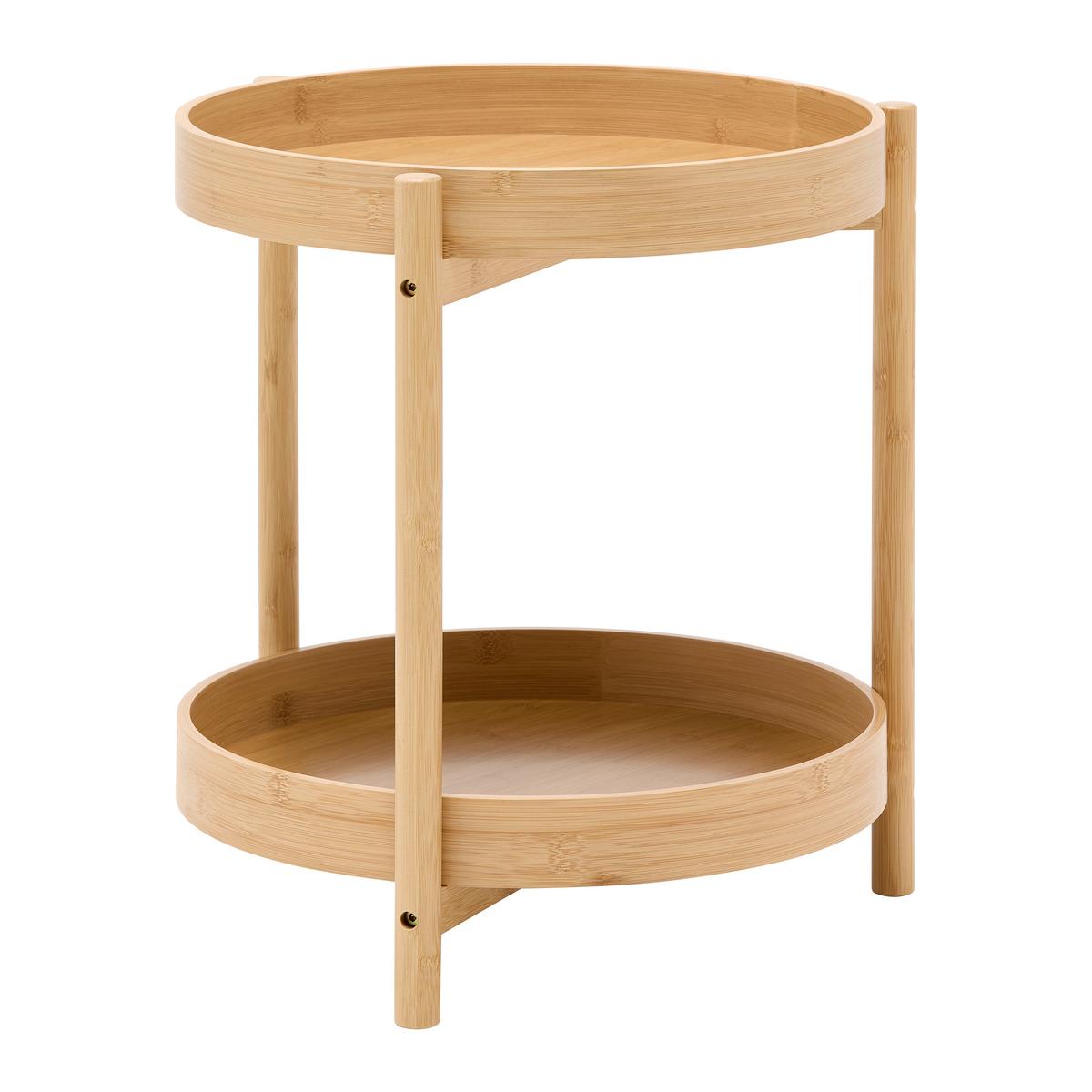 PRÍRUČNÝ STOLÍK VIVA - prírodná farba, Natur, kompozitné drevo/prírodné materiály (42,5/47/42,5cm) - Mömax