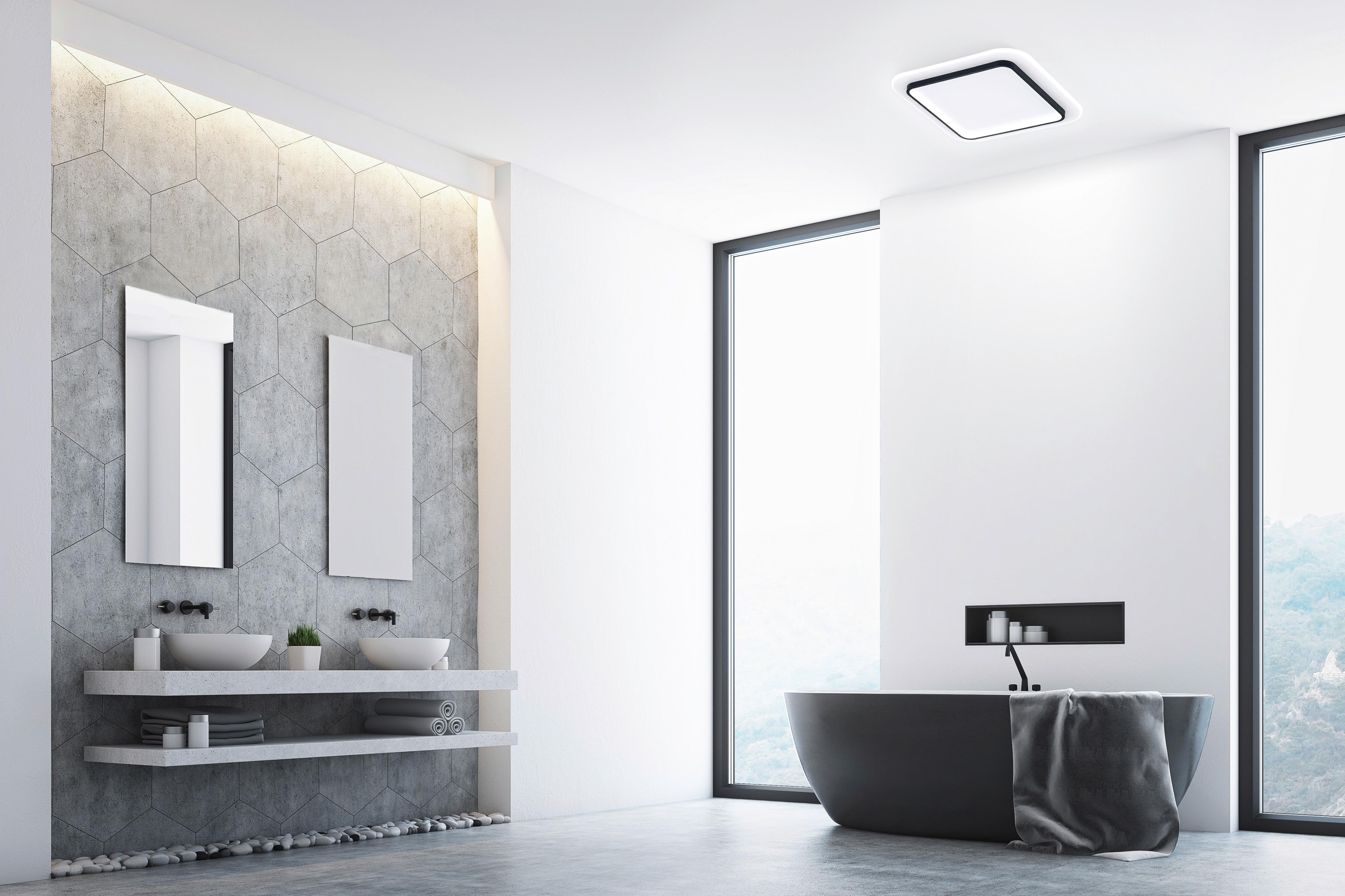 LED-Deckenleuchte 21309 Blithe - Sandfarben/Schwarz, Basics, Metall (50/50/5cm) - Fischer & Honsel