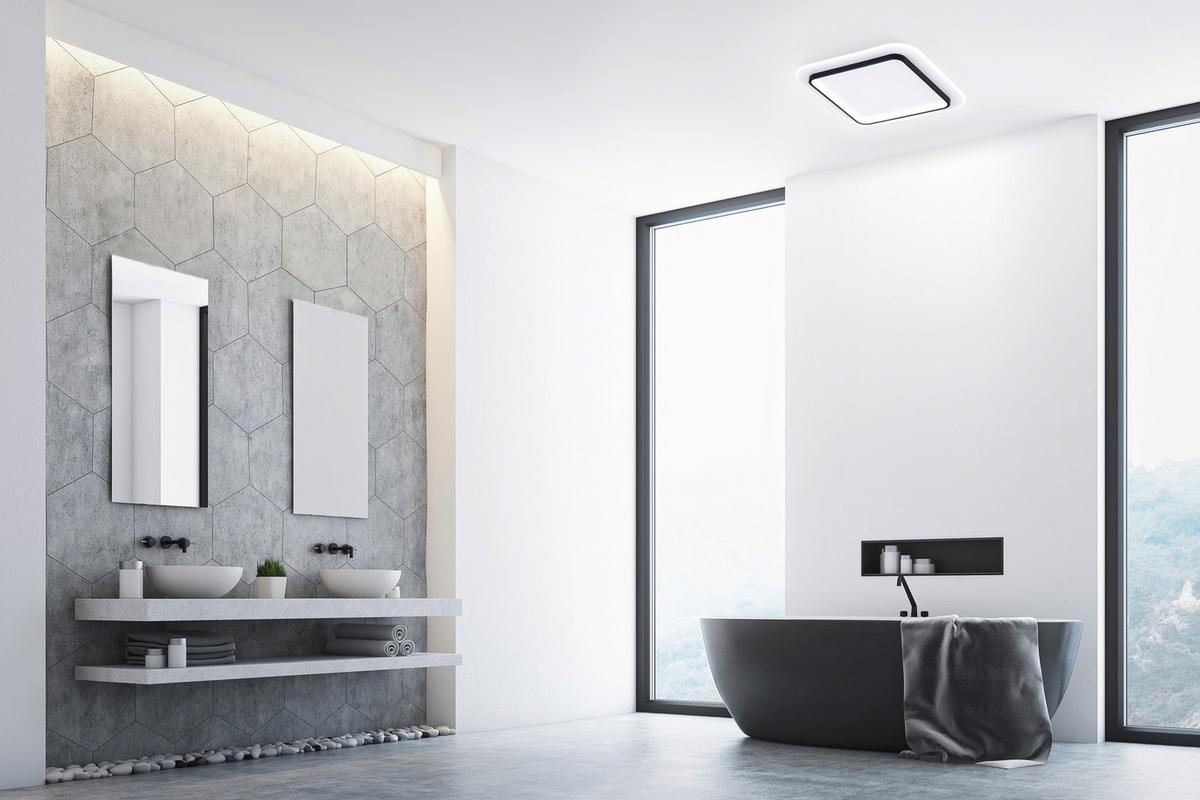 Led-deckenleuchte 21309 Blithe - Sandfarben/Schwarz, Basics, Metall (50/50/5cm) - Fischer & Honsel