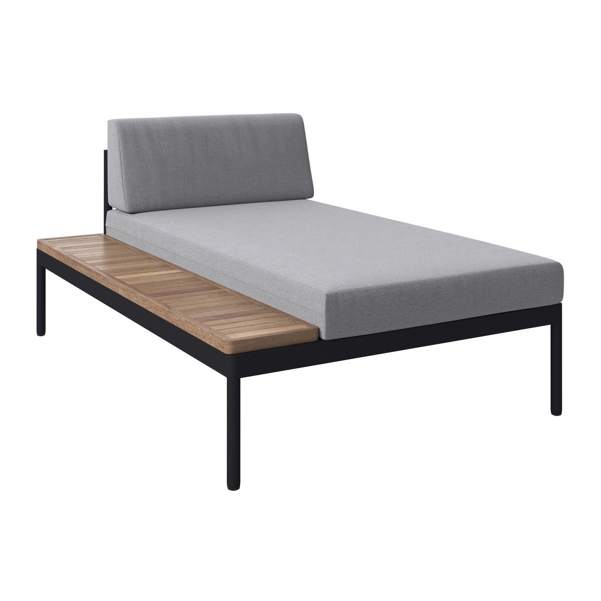 Loungegarnitur 3-Tlg Casablanca Holz/Metall +kissen - Grau/Akaziefarben, MODERN, Holz/Textil (149/99cm) - Beldano