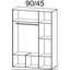 Drehtürenschrank Kemi 136 cm Eiche Riviera - Eichefarben, MODERN, Holzwerkstoff (136/194/53cm) Drehtürenschrank Kemi 136 cm Eiche Riviera - Eichefarben, MODERN, Holzwerkstoff (136/194/53cm)
