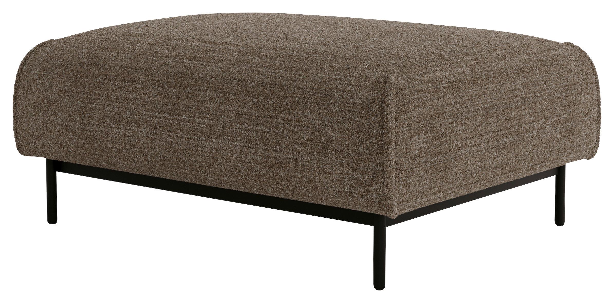 Bueno Hellbraun B: 100 cm - Hellbraun/Schwarz, Design, Textil (100/42/97cm) - Livetastic
