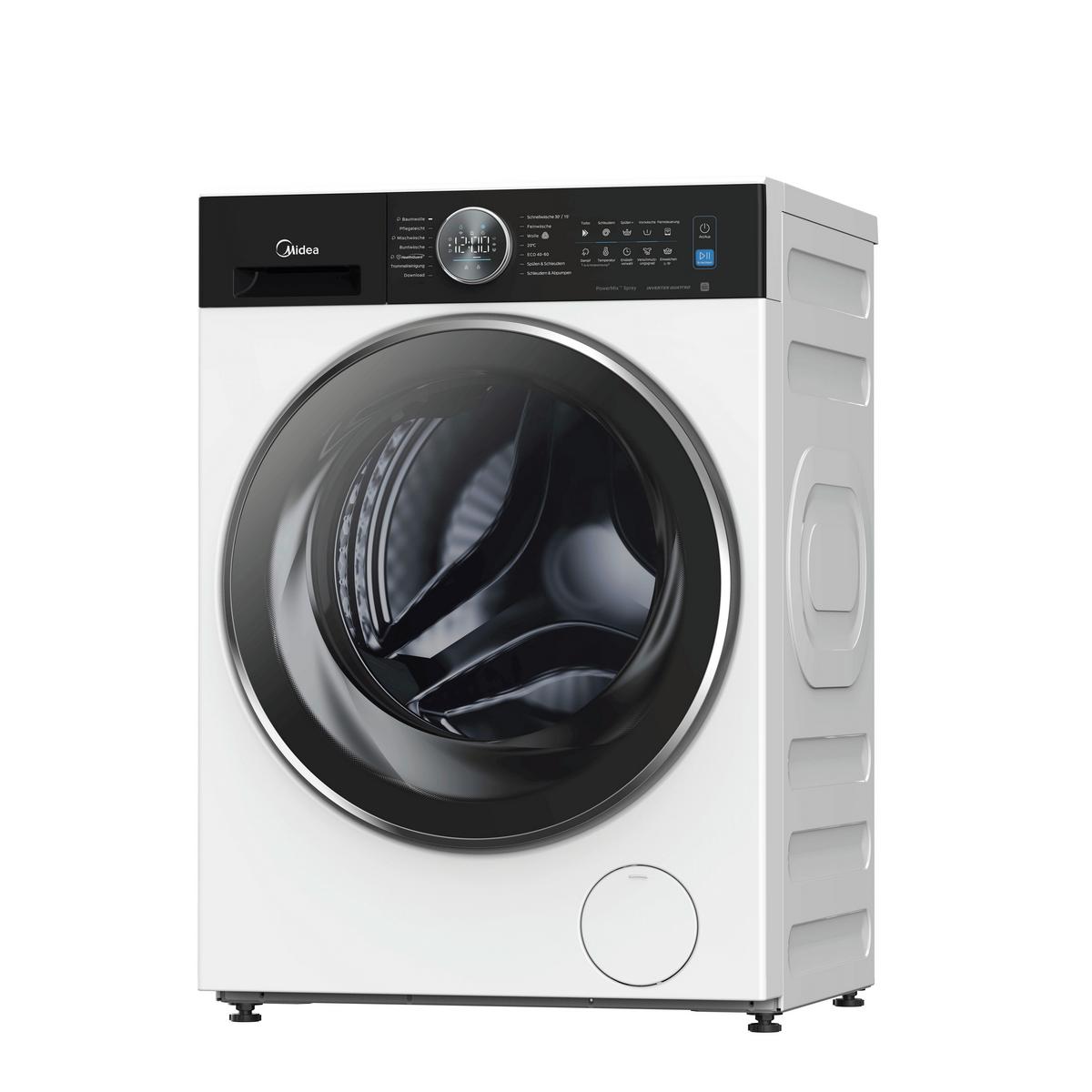 Waschmaschine MF210W100WB-14A3 EEKL: A, Füllmenge ca. 10 kg - Schwarz/Weiß, Basics, Kunststoff/Metall (59,5/85/58cm) - Midea