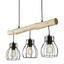 Závesná Lampa Gidi - čierna, Romantický / Vidiecky, kov/drevo (60cm) - Modern Living Závesná Lampa Gidi - čierna, Romantický / Vidiecky, kov/drevo (60cm) - Modern Living