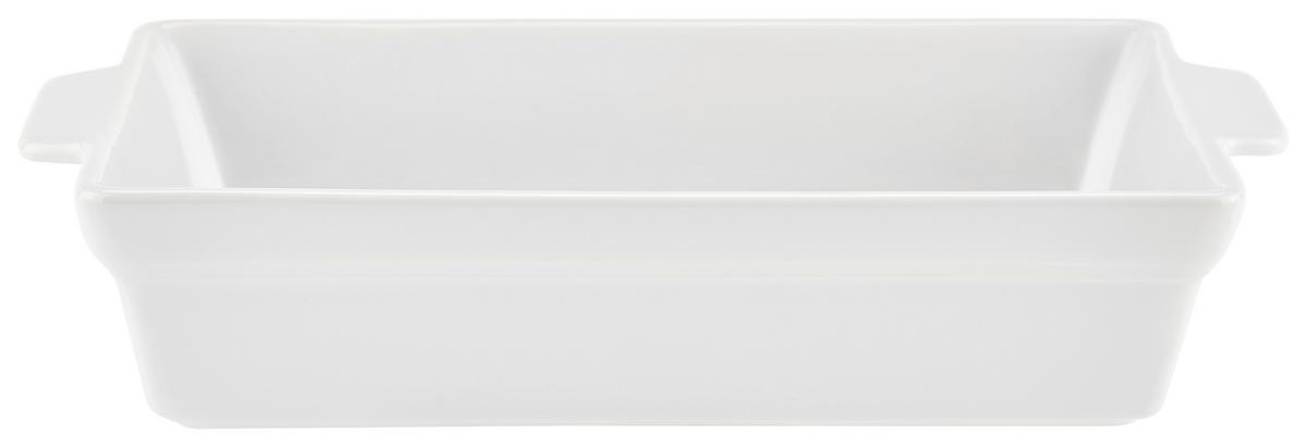 Auflaufform Keramik Josi BxHxT: ca. 23x4,5x14 cm - Weiß, KONVENTIONELL, Keramik (23/4,5/14cm) - James Wood