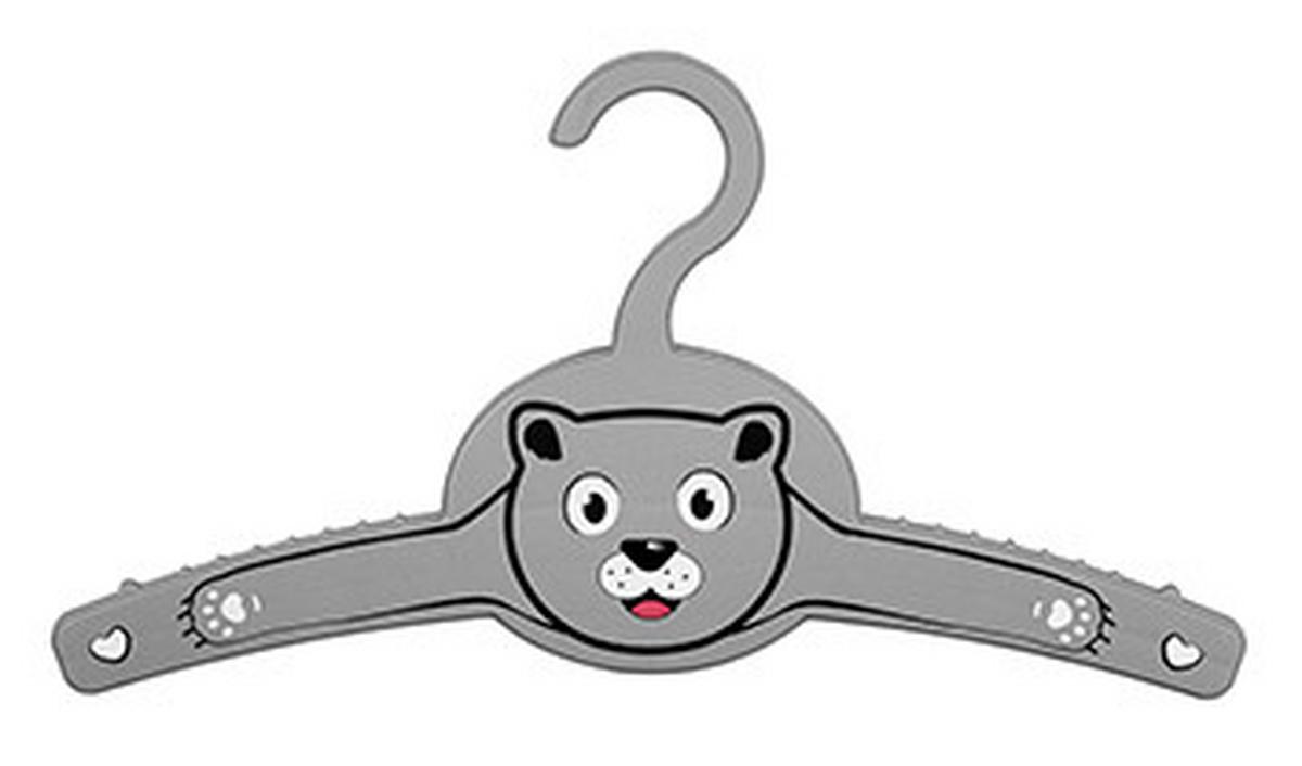 Kinderkleiderbügelset Matteo - Grau, KONVENTIONELL, Kunststoff (31/16,8cm) - Ondega