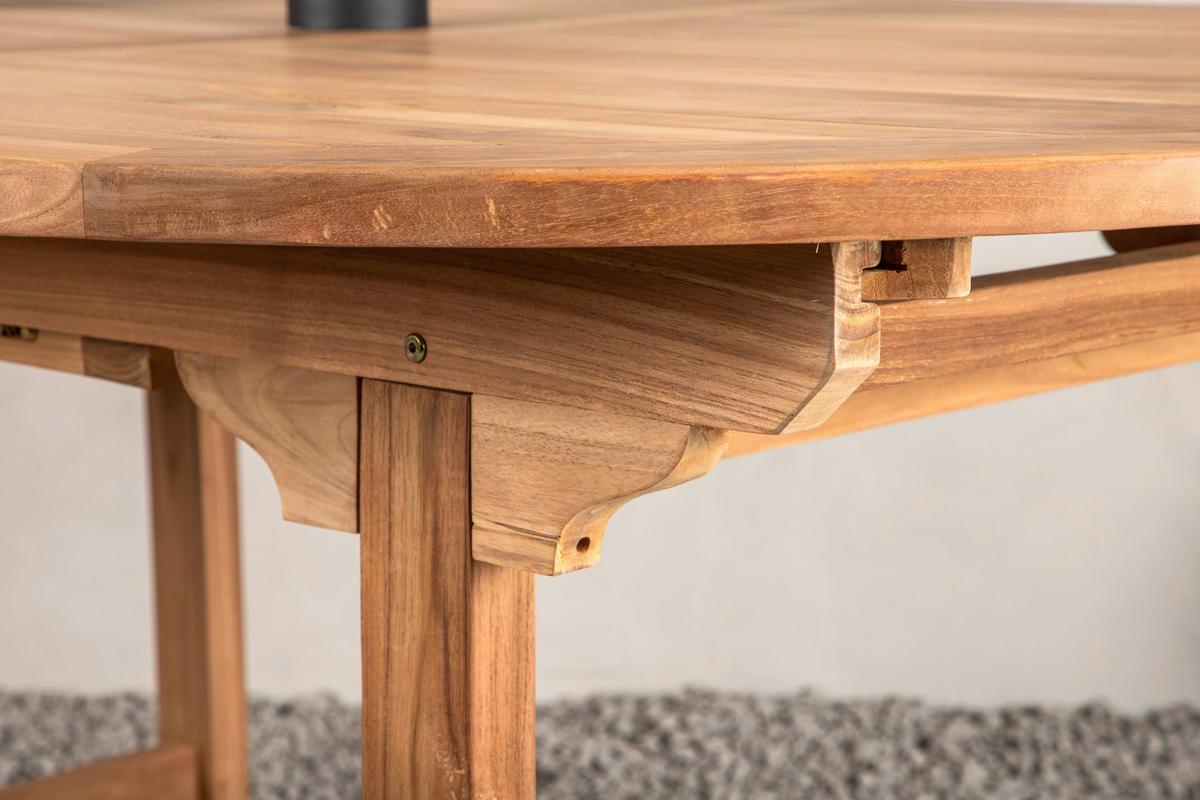 Gartentisch Kenya Teakholz L 180 Cm - Teakfarben, KONVENTIONELL, Holz (180/120/75cm) - Gardenson