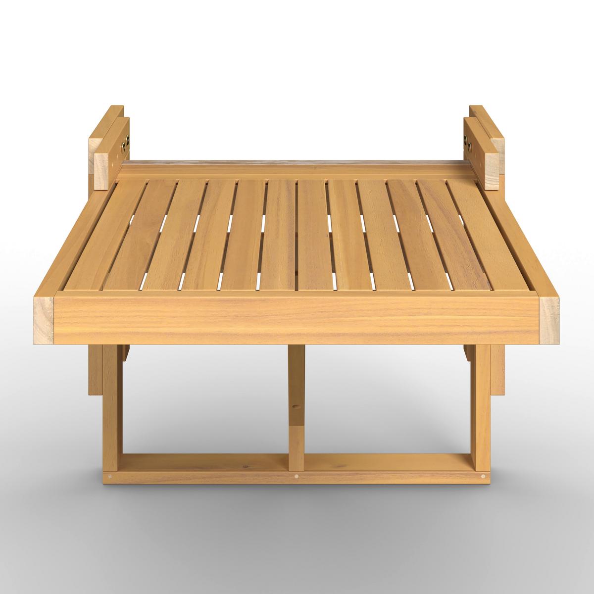 STÔL NA BALKÓN HELENO - farba akácie, Modern, drevo (50cm) - Bessagi Garden