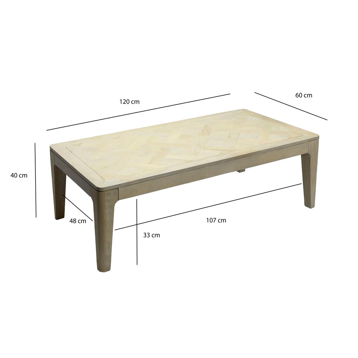 COUCHTISCH Weiß L: 120cm - Weiß, Design, Holz (120/60/40cm) - Livetastic