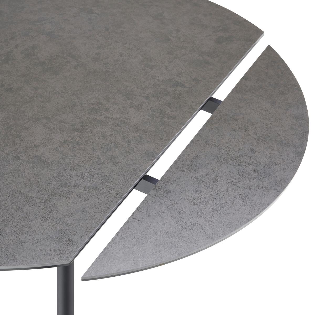 Esstisch Tiana - Anthrazit/Schwarz, LIFESTYLE, Glas/Keramik (90-140/76/140cm) - MID.YOU