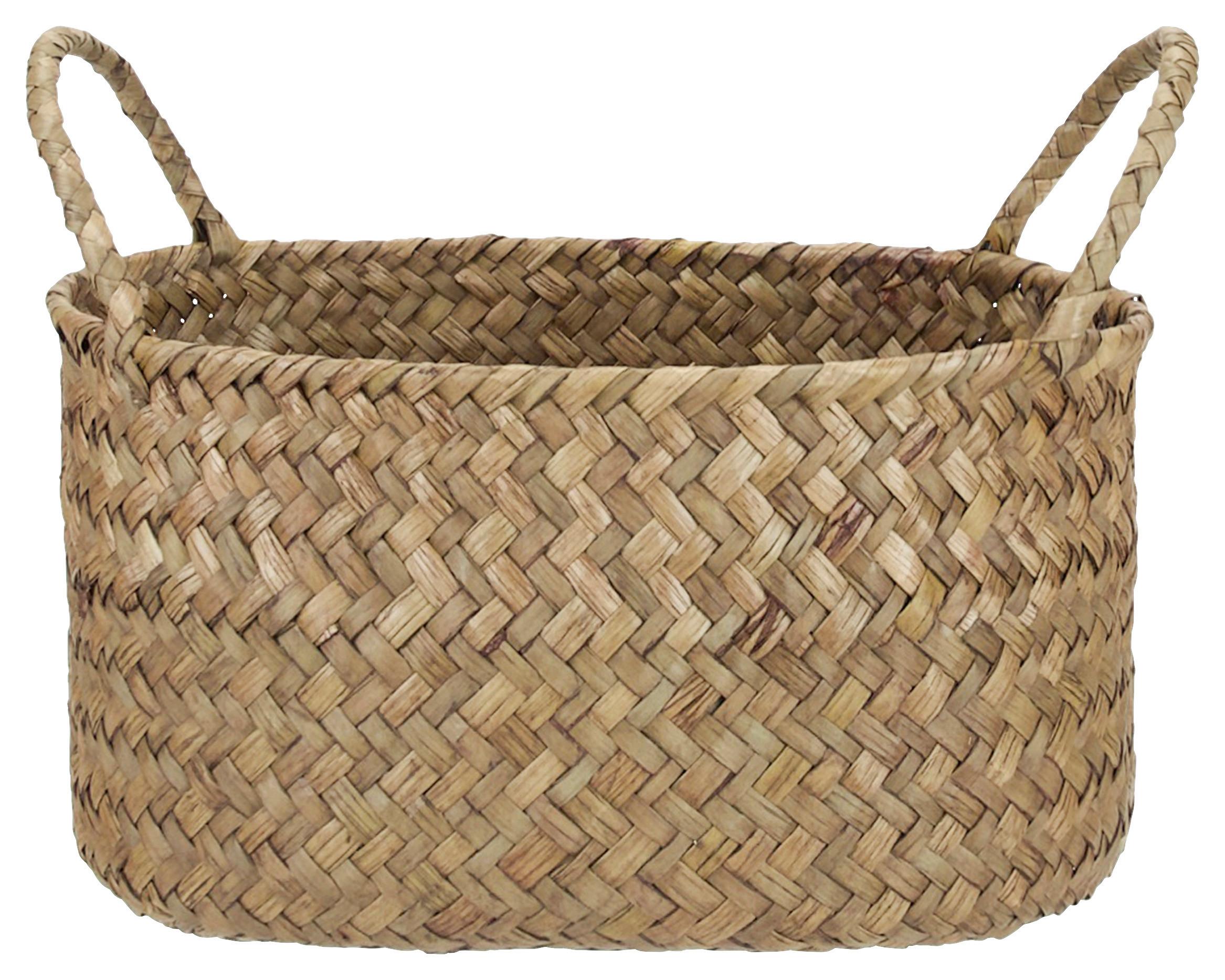 koš MASON - přírodní barvy, Moderní, kov/přírodní materiály (19/13,5/14cm) - Modern Living